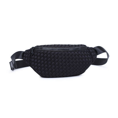 Aim High  Woven Neoprene Belt Bag: Red