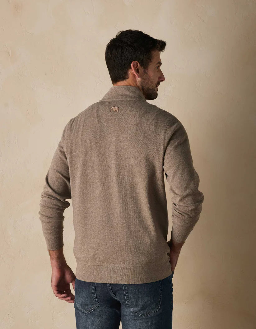 Puremeso Weekend Quarter Zip, Taupe