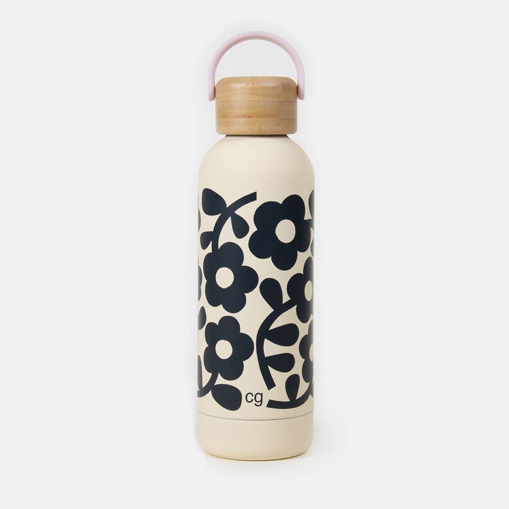 Mono Floral Metal Water Bottle