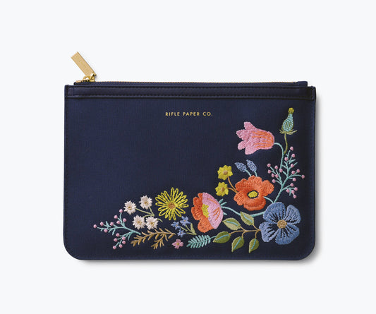 Rifle Paper Co. - Bramble Embroidered Everyday Pouch