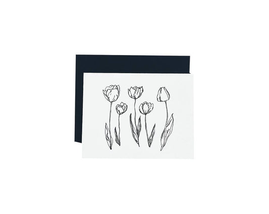 Artsy Em - Tulips-Artisan Made Letterpress Cards