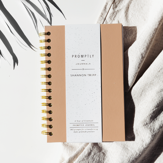 Promptly Journals - Gratitude Journals - Cashew Leatherette