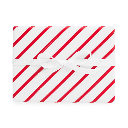 Red Diagonal Stripe, Wrapping Paper Roll