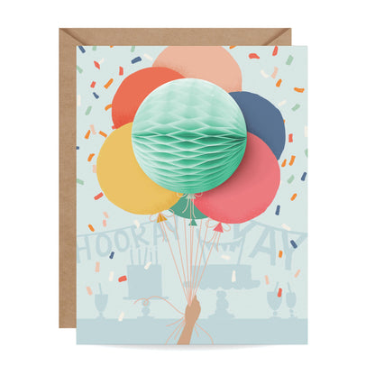 Pop-up Balloon Bunch - Birthday Card