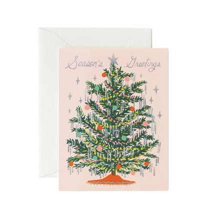 Boxed Set of Tinsel Tree Card