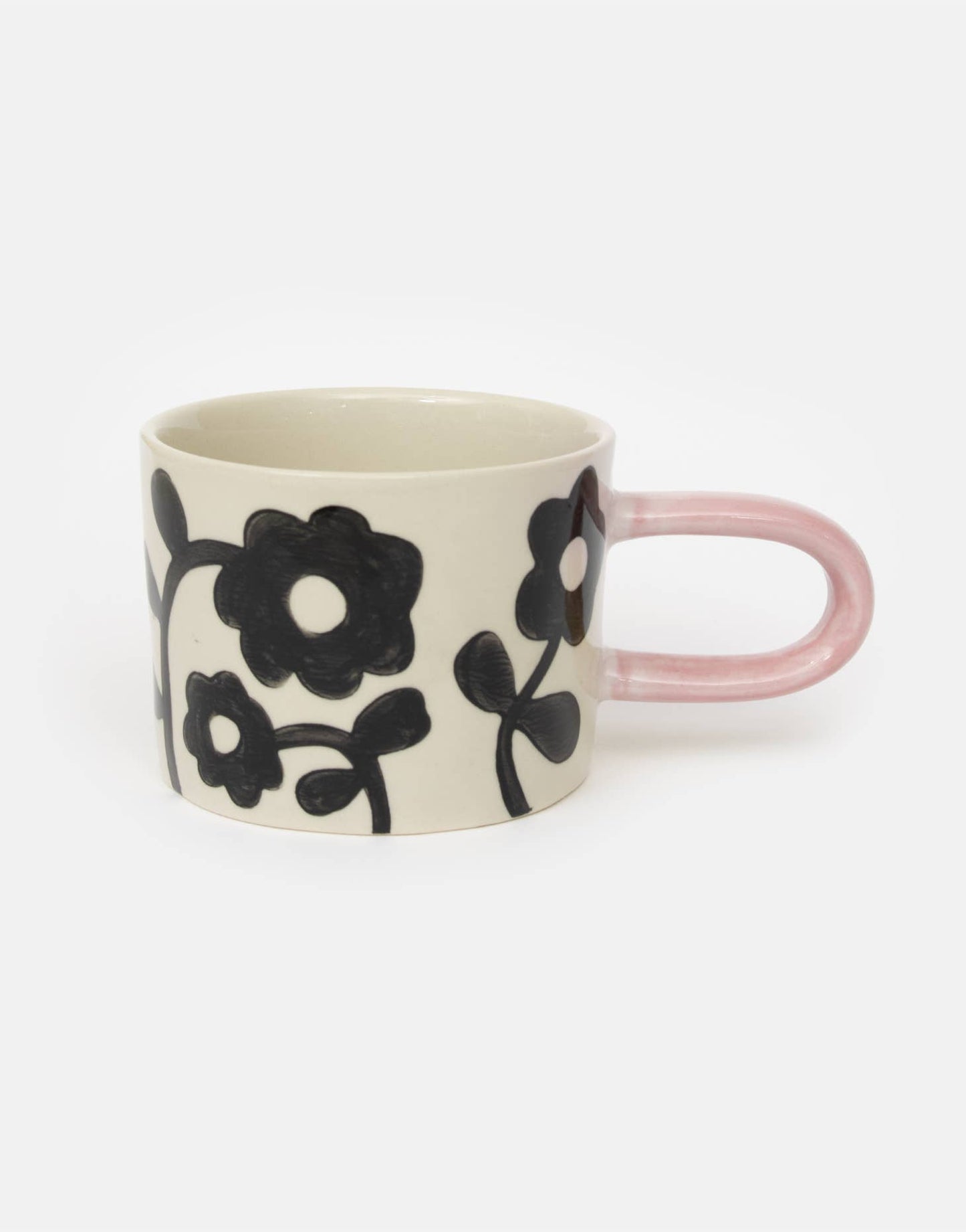 Mono Floral Ceramic Mug