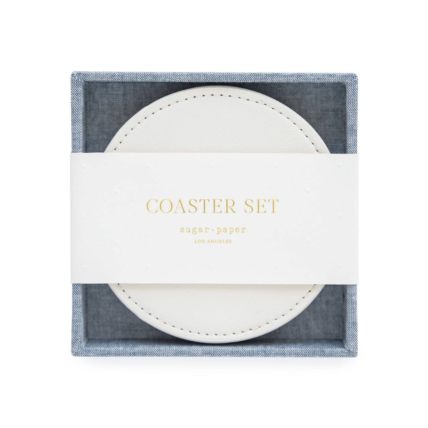 Coaster Set, Chambray