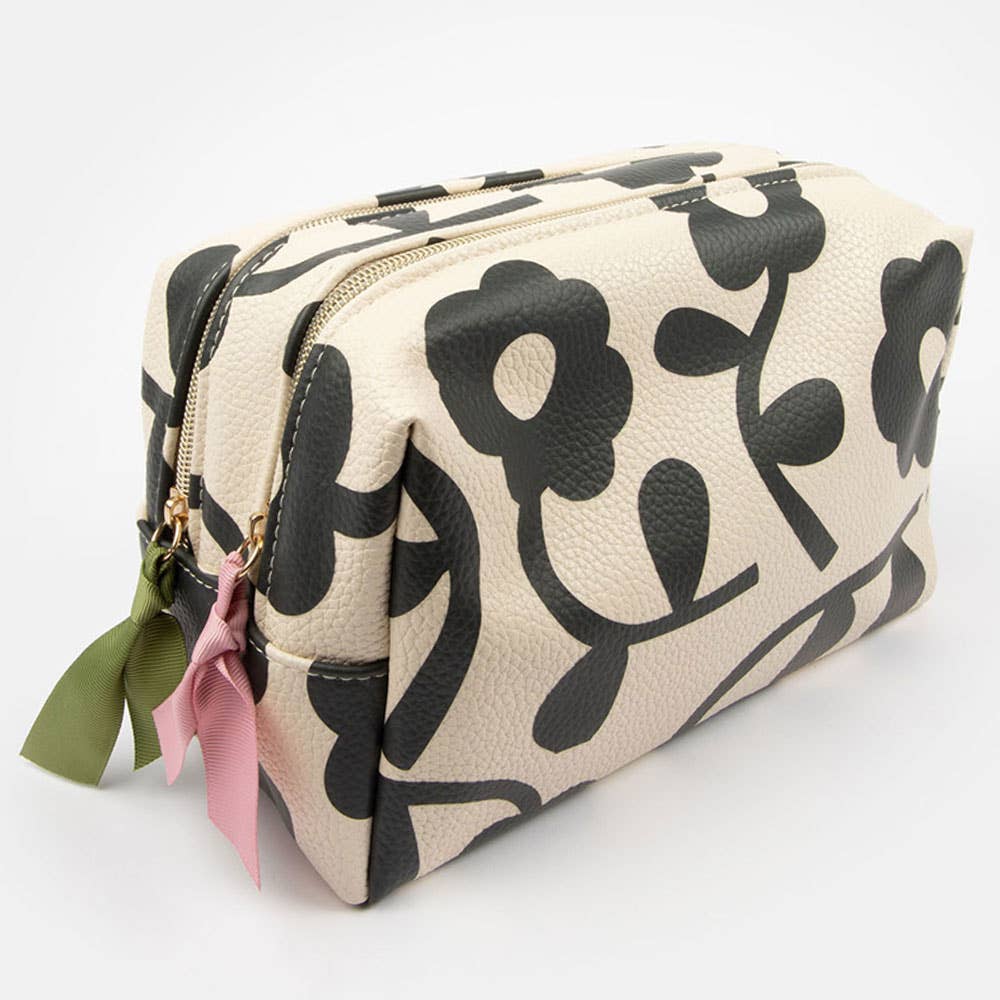 Mono Floral Large Travel Washbag