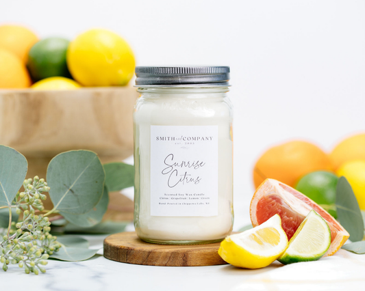 Sunrise Citrus | Smith & Company Mason Jar Candle