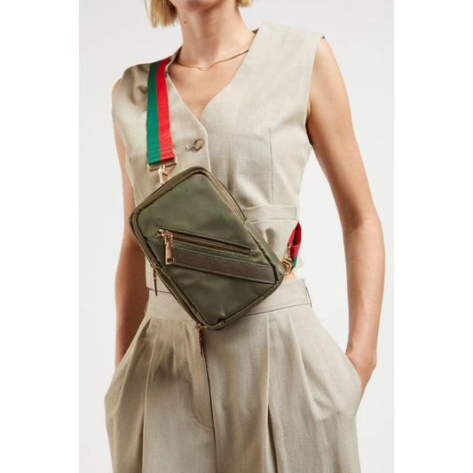 Accolade Convertible Sling & Belt Bag: Sage